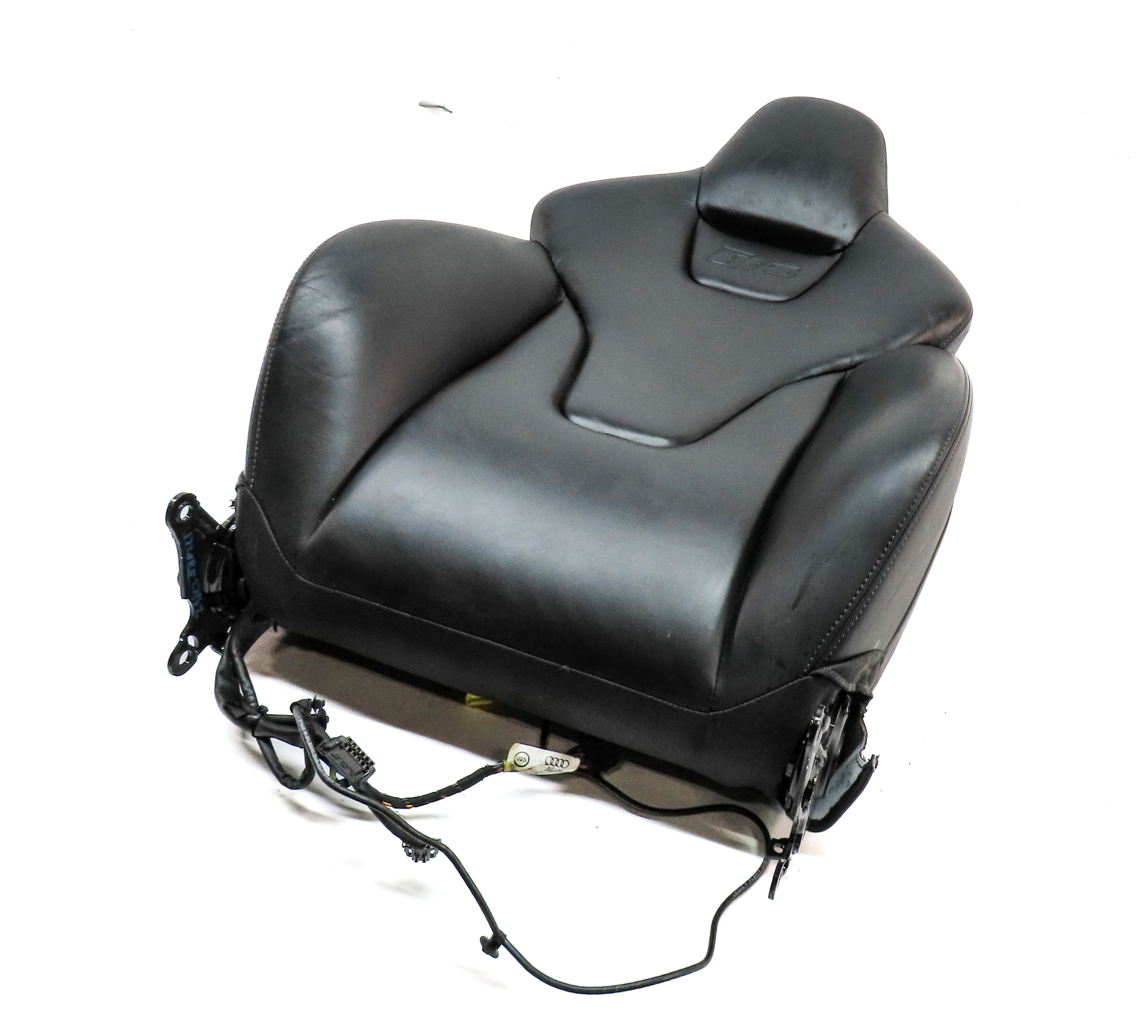 08-15 AUDI RS5 S5 (B8 8T) FRONT RIGHT PASSENGER UPPER SPORT SEAT CUSHION (Black) — exact item pictured
